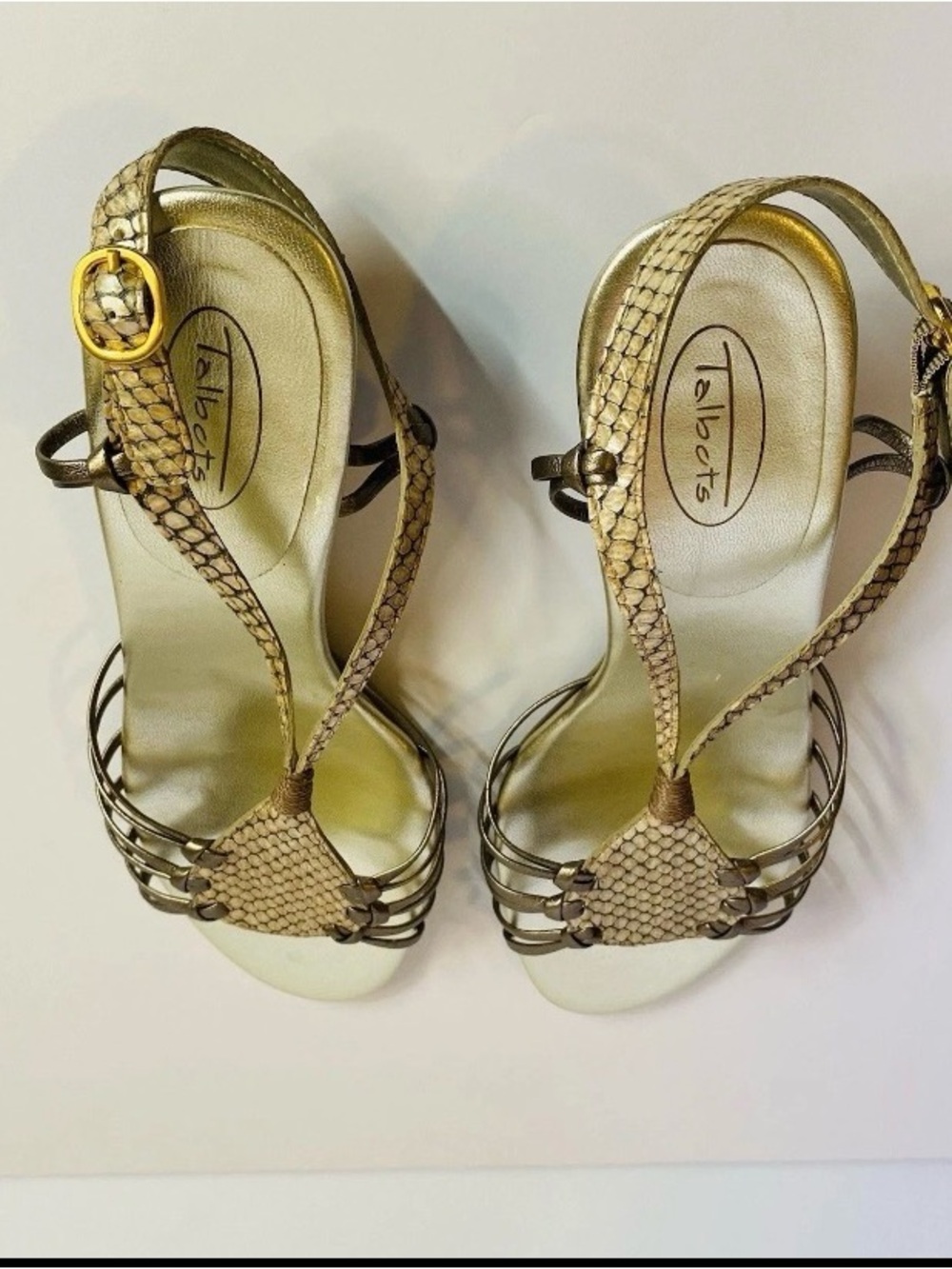 Talbots Women's Sandals Heel Size 6.5 Made in Brazil